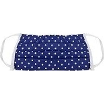 Meyra rouška bavlněná Qmed dětská modrá s bílými puntíky