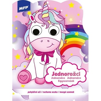 MFP Paper s.r.o. omalovánky A4 pohyblivé oči Jednorožci 210x270mm/16