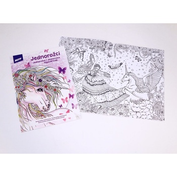 MFP s.r.o. omalovánky antistresové Jednorožci 3