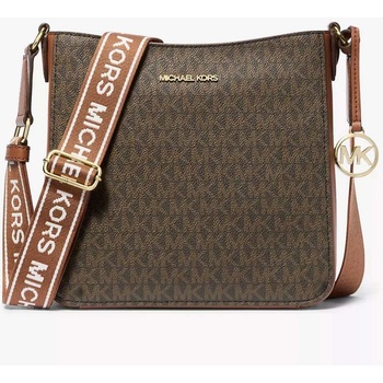 Michael Kors dámská kabelka crossbody Messenger Logo logová hnědá