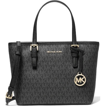 Michael Kors Jet Set Travel Extra-Small Logo Top-Zip Tote bag Black
