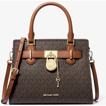 Michael Kors kabelka Hamilton small logo hnědá