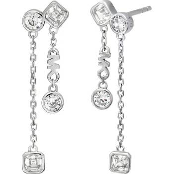 Michael Kors Luxusní stříbrné náušnice s krystaly Brilliance Kors MKC1773040