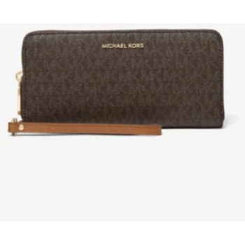 Michael Kors peněženka Jet Set Travel Logo Continental Brown