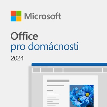 Microsoft Office 2024 pro domácnosti elektronická licence EU EP2-06798 nová licence