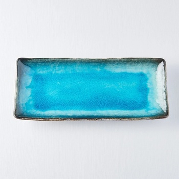 MIJ Talíř na sashimi Sky Blue 29 x 12 cm