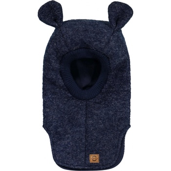 MIKK LINE Merino kukla dětská s oušky dvouvrstvá modrá Blue Nights Mikk Line