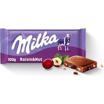 Milka Rozinky Ořechy 90 g