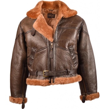 Miltec bunda kožená hnědá