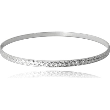 Minet broušený pevný stříbrný JMAN0318SB07