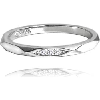 Minet snubní stříbrný prsten se zirkony JMAN0329SR