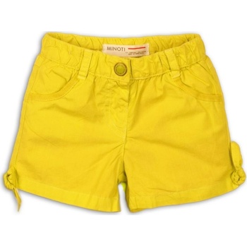 Minoti kraťasy dívčí bavlněné 2short 1 žlutá