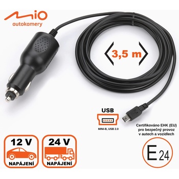 Mio cigaretová nabíječka 3.5 m ke kamerám Mio (bulk)