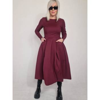 Miss City Official Vínové šaty HOLLYWOOD Vínová