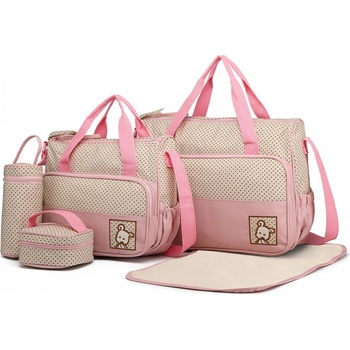 Miss Lulu KONO 9026 Set tašek Růžová
