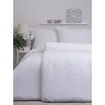 MKLuzkoviny.cz Povlečení mikroplyš Exclusive – Laura bílá 140x200 70x90