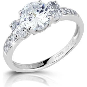 Modesi Elegantní zásnubní prsten JA17250CZ