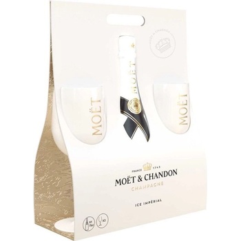 Moët & Chandon Ice Impérial 12% 12% 0,75 l (dárkové balení 2 sklenice)