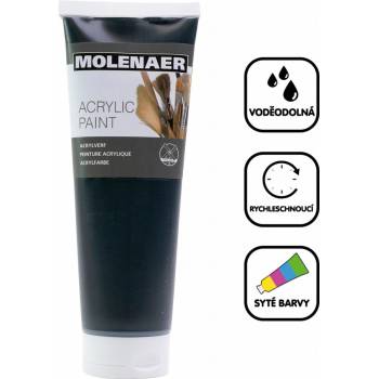 Molenaer akrylová barva 250 ml černá