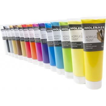 Molenaer akrylová barva 250 ml stříbrná