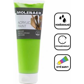 Molenaer akrylová barva 250 ml zelená