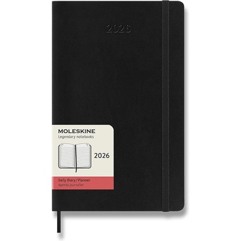 Moleskine A5 denní 2026 černý