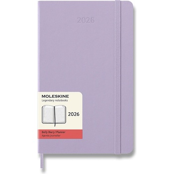 Moleskine A5 denní 2026 fialový