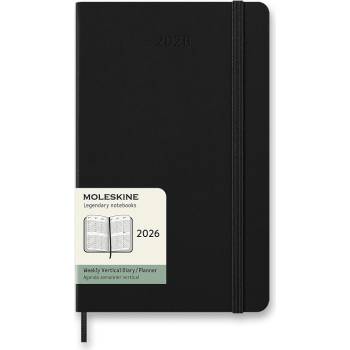 Moleskine A5 týdenní 2026 černý