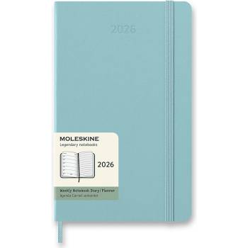 Moleskine A5 týdenní 2026 tyrkysový
