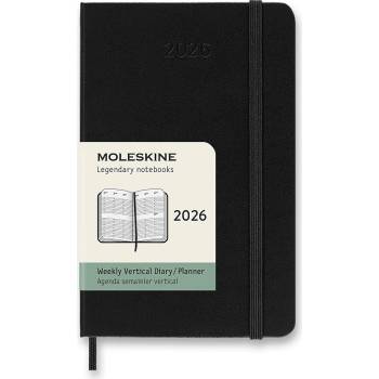 Moleskine A6 týdenní 2026 černý