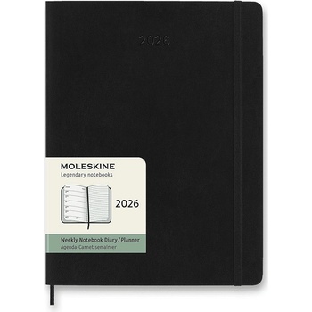Moleskine B5 týdenní 2026 černý
