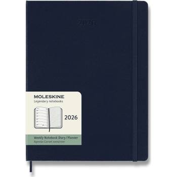 Moleskine B5 týdenní 2026 modrý