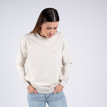 Moniel kojící mikina krátká Basic Light Beige