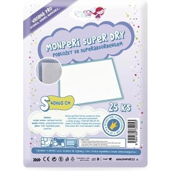 MonPeri Absorpční podložky SuperDry S 40 x 60 cm 25 ks
