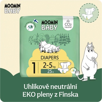Moomin Baby eko 1 Newborn 2–5 kg 25 ks