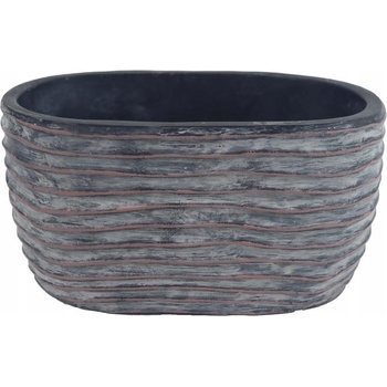 Morex Květináč 20 x 12 x 11 cm beton stříbrný