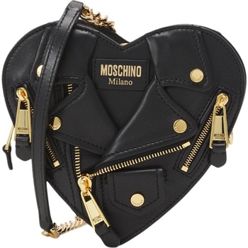 Moschino Heart Black crossbody kabelka Černá