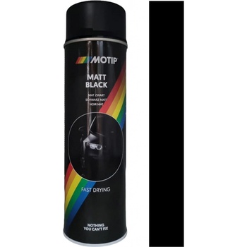 Motip Matt Black černý matný akrylový lak 500 ml