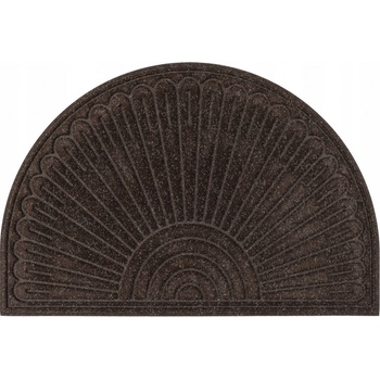 Multy home rohož půlkruh Contours hnědá 60 x 90 cm