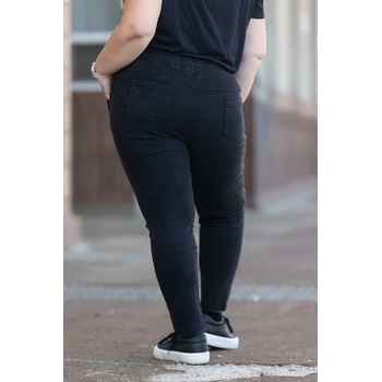 MUST Dámské džegíny do gumy KATYA černá F2620