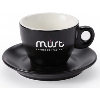 Must porcelánový šálek s podšálkem pro Lungo Cappuccino 170 ml