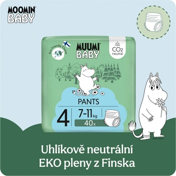 Muumi Baby Pants 4 Maxi 7-11 kg kalhotkové eko 40 ks