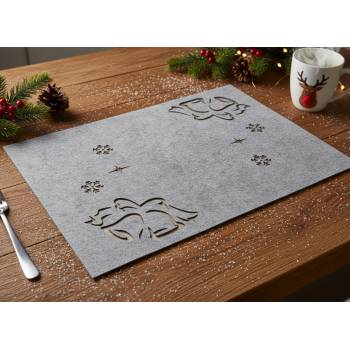 Mybesthome Prostírání Natale III. šedá 30x40cm