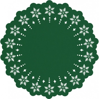 Mybesthome Prostírání Sněženka zelená Ø 38cm