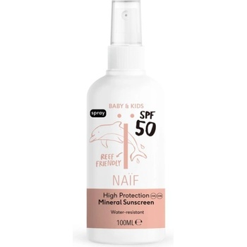NAIF ochranný sprej na opalování SPF50 pro děti a miminka 100 ml
