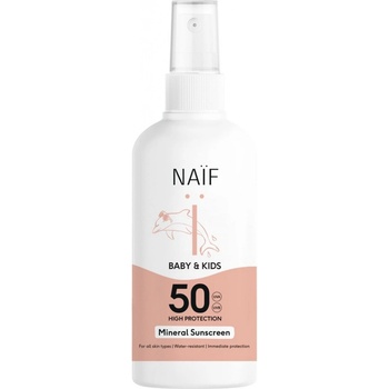 NAÏF ochranný sprej na opalování SPF50 pro děti a miminka 100 ml