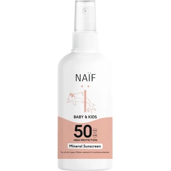 NAIF ochranný sprej na opalování SPF50 pro děti a miminka verze 2.0 100 ml
