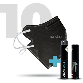 Nanolab nanorespirátor FFP2 černý 10 ks