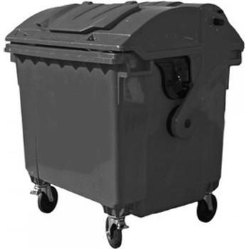 Naodpad kontejner ploché víko 1100 l černý