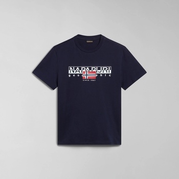 Napapijri pánské tričko s krátkým rukávem S-AYLMER NP0A4HTO1761 Tmavě modrá